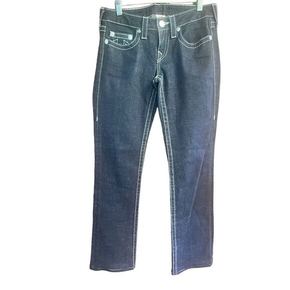 True Religion Johnny Low rise-Straight Jeans Sz 28 - Picture 1 of 6